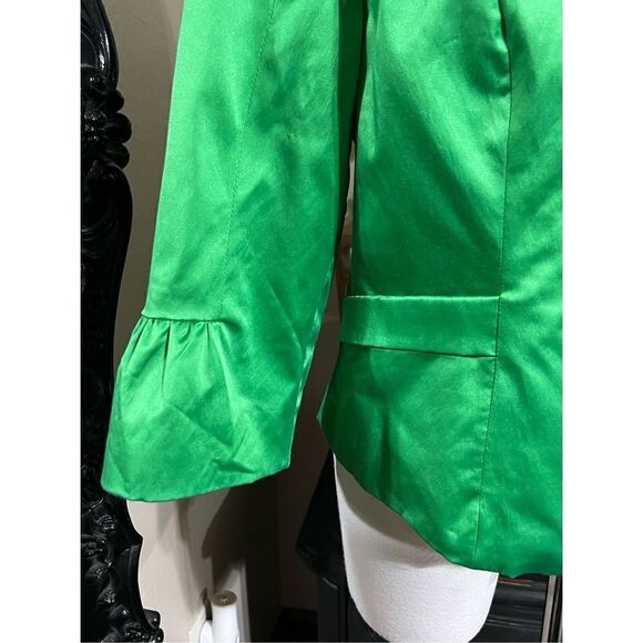 Georgiou Green 3/4 Sleeve Jacket Size 10 - Picture 2 of 4